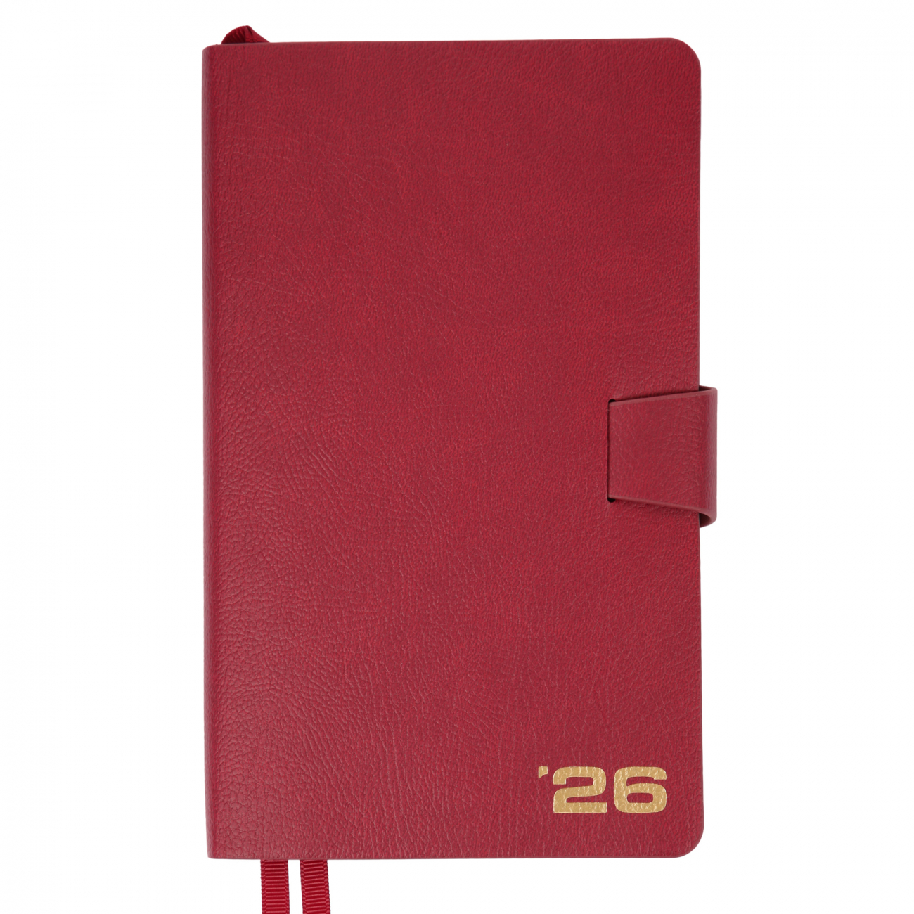 Щоденник А5 «Leo Planner» дат2026 176 аркушів Alpha м'яка. обкладинка, бордовий