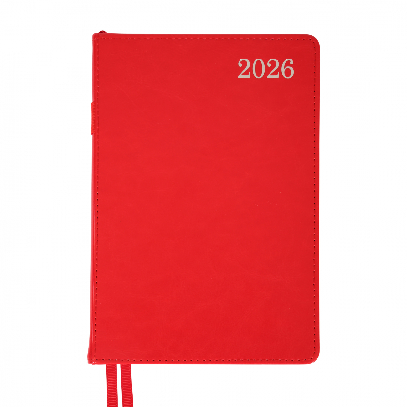 Щоденник А5 «Leo Planner» дат2026 184 аркуші City тверда обкладинка червоний