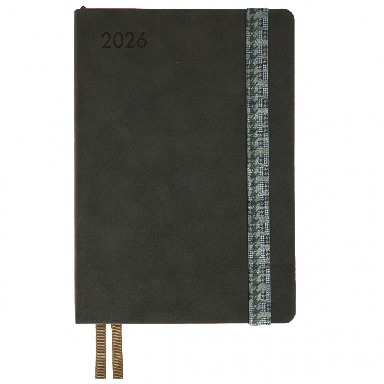 Щоденник А5 «Leo Planner» дат2026 184 аркуші Polo м'яка обкладинка графітовий