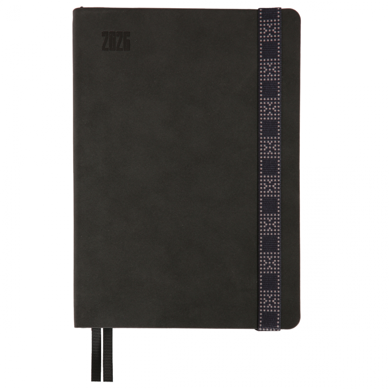 Щоденник А5 «Leo Planner» дат2026 184 аркуші Voyage м'яка обкладинка графітовий