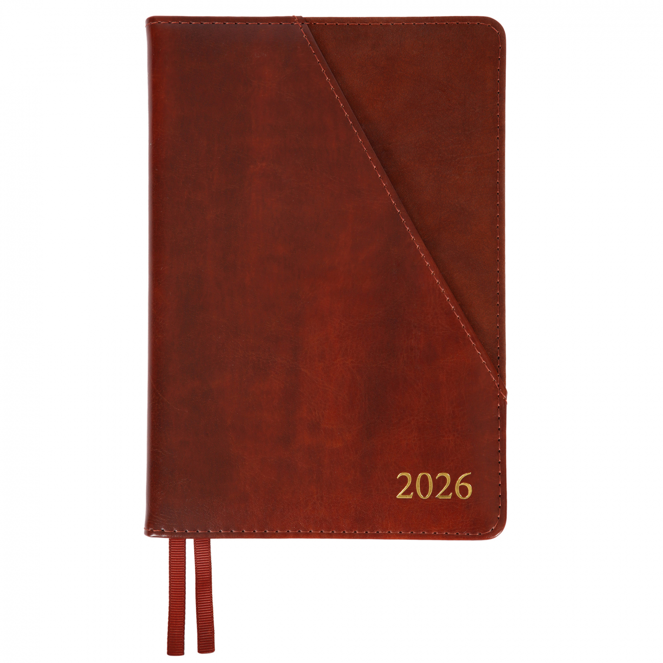 Щоденник А5 «Leo Planner» дат2026 184 аркуші Whisky тверда обкладинка коричневий