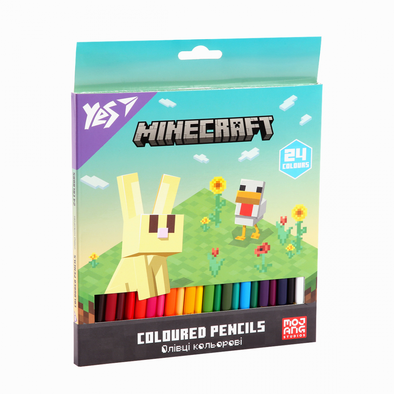 Олівці кольорові 24 кольори Minecraft.Spring