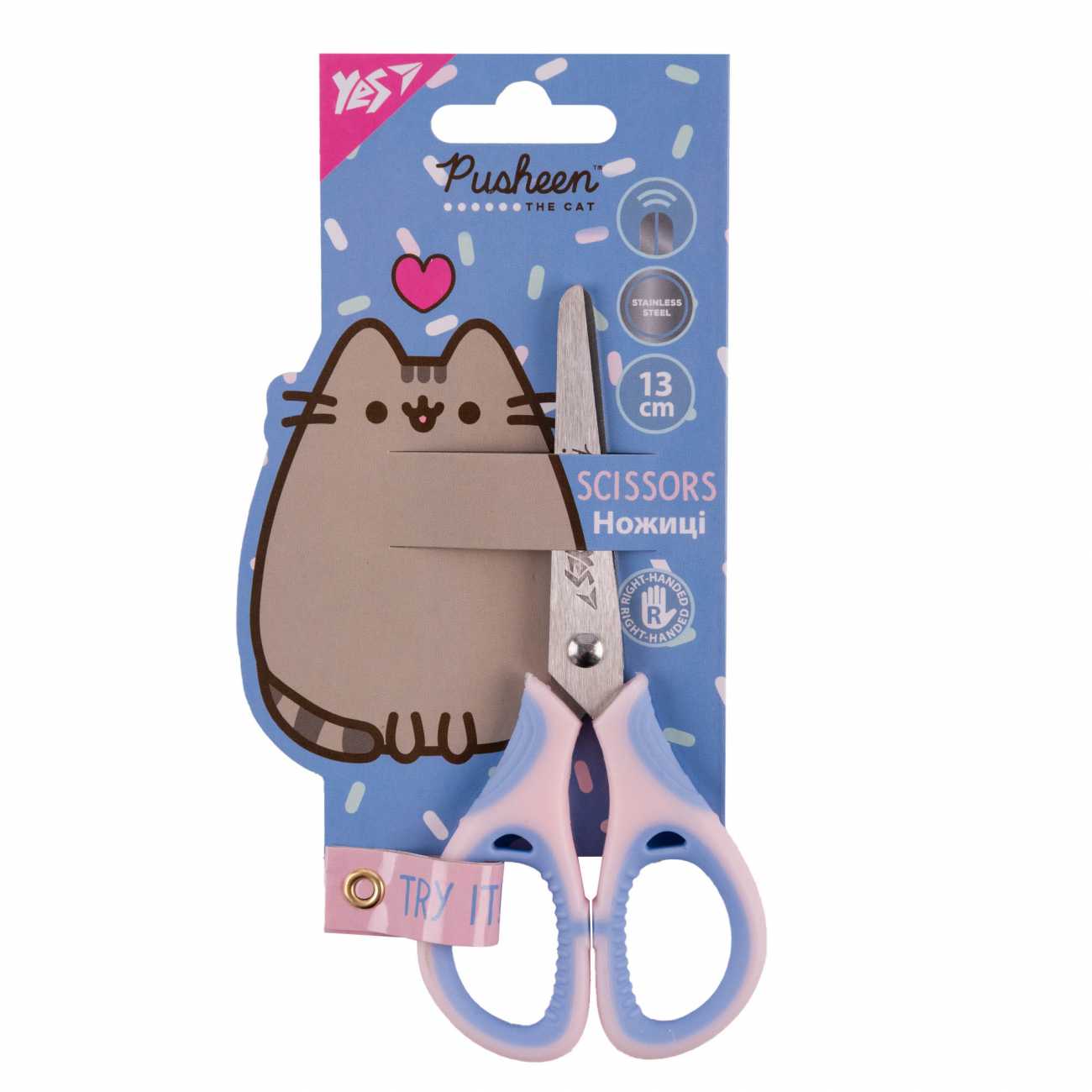 Ножиці дитячі Pusheen 13см з гумовими вставками