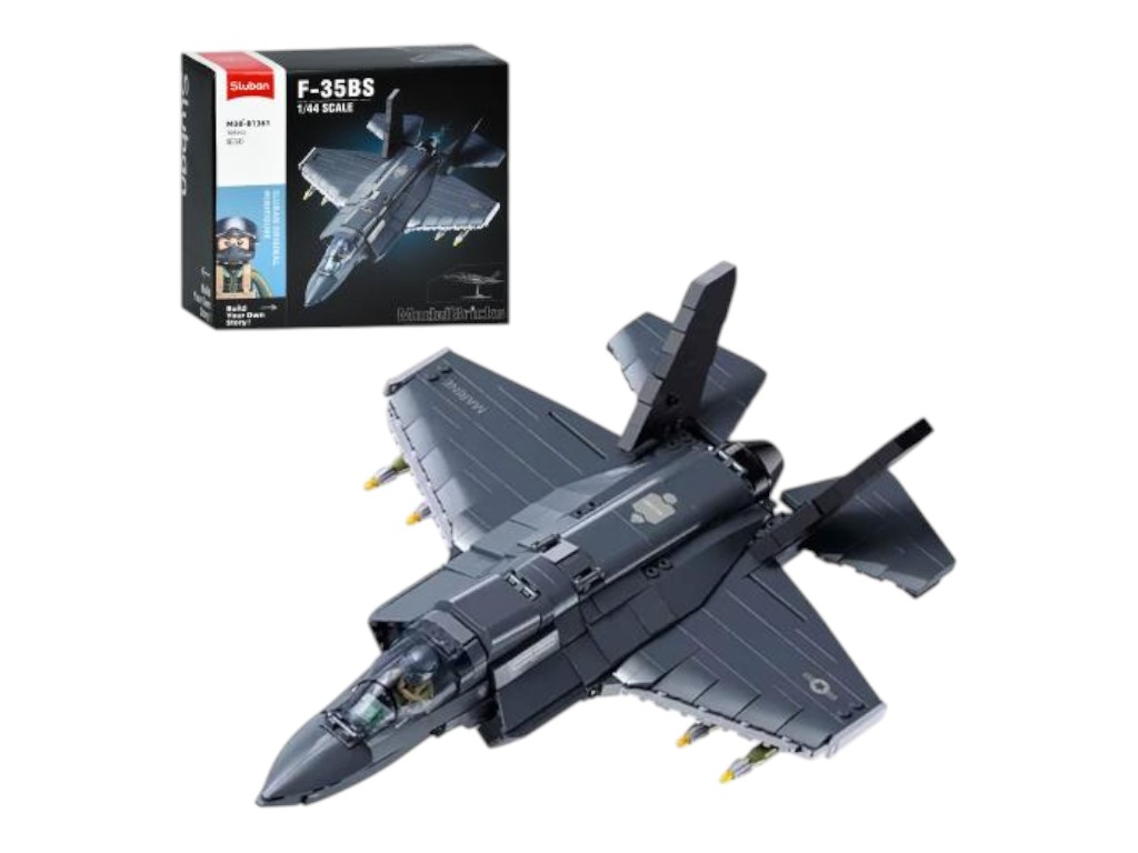 Конструктор Військовий літак, фігурка, 1:44,705дет, в коробці