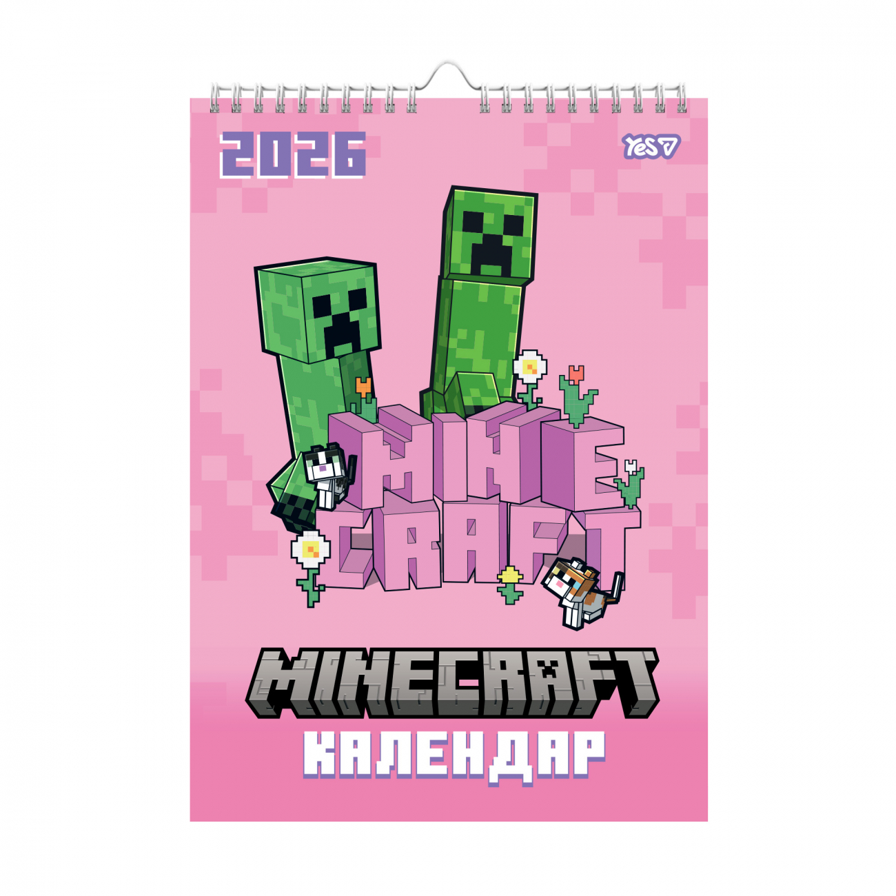 Календар-планер настін. А3 Minecraft.Spring 2026