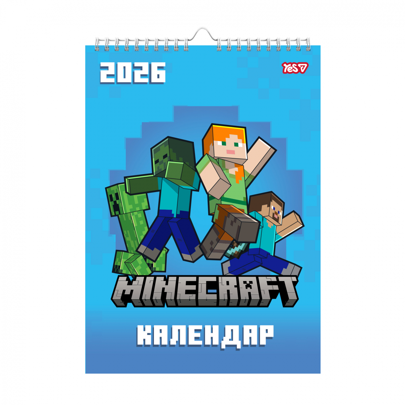 Календар-планер настін. А3 Minecraft 2026