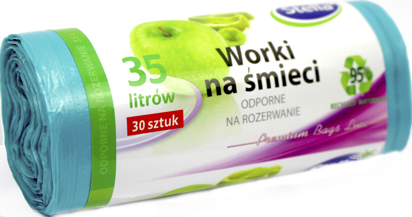 Пакети для сміття «Stella» 35л 30 шт HDPE