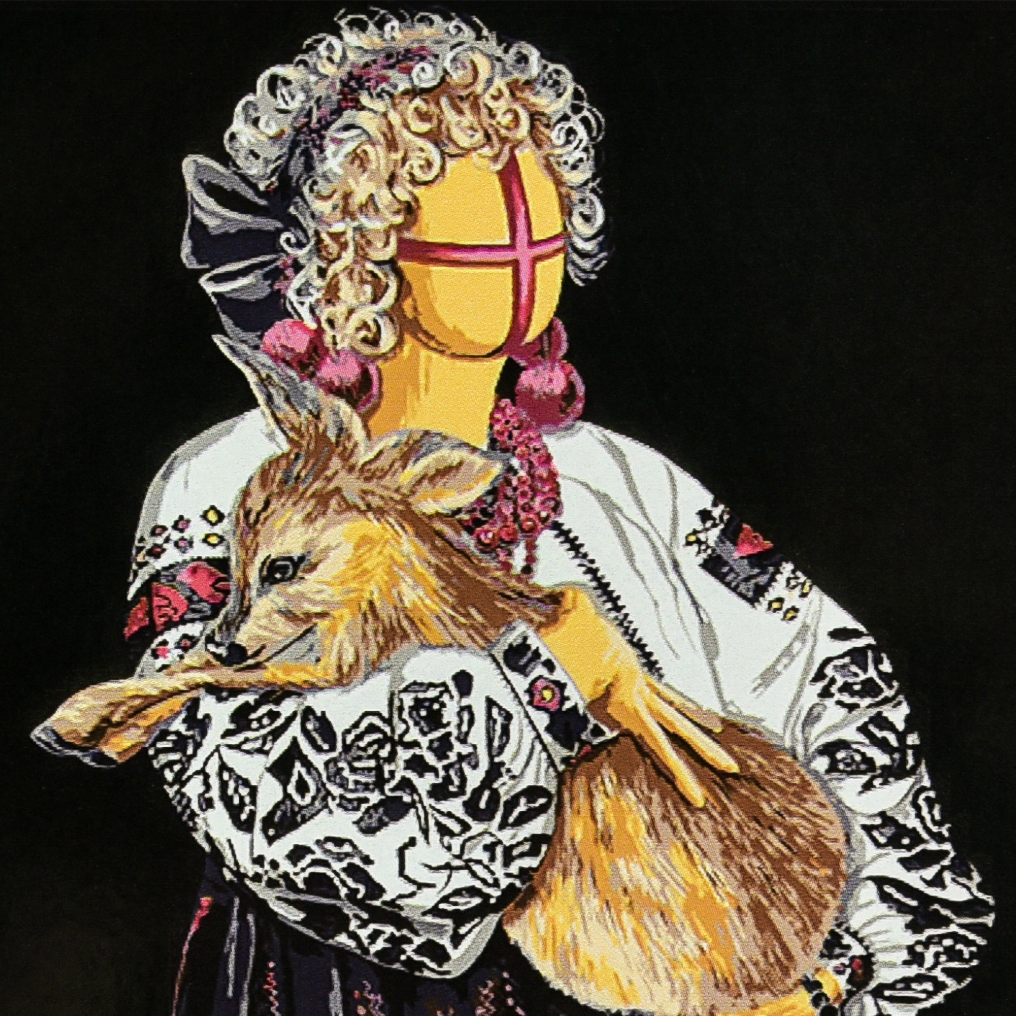 Картини по номерах «Пригорнута» 40×40см