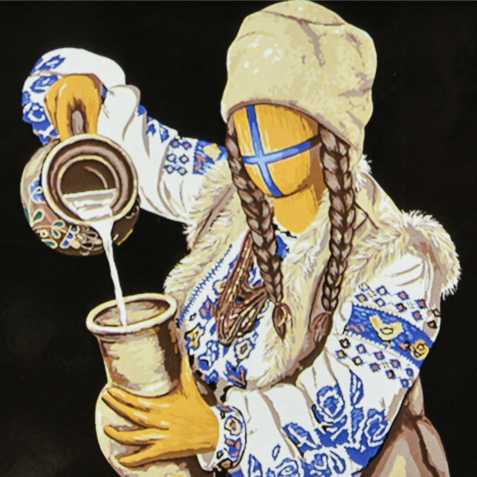 Картини по номерах «Молочарка» 40×40см