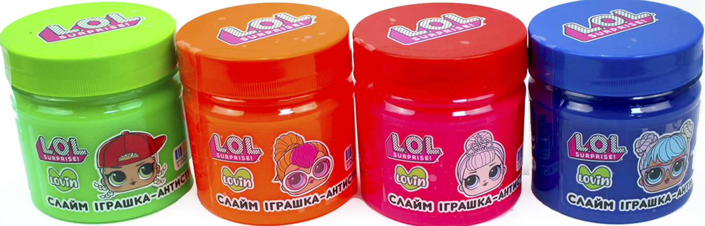 Іграшка-антистрес «Lovin» Crunchy slime L.O.L. Surprise! 210мл