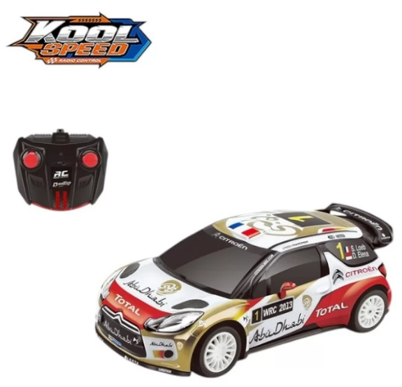 Машина RK (1:16) «Kool Speed» Citroen DS 3 WRC, на бат-ці, 35,8×19,6×16,5см