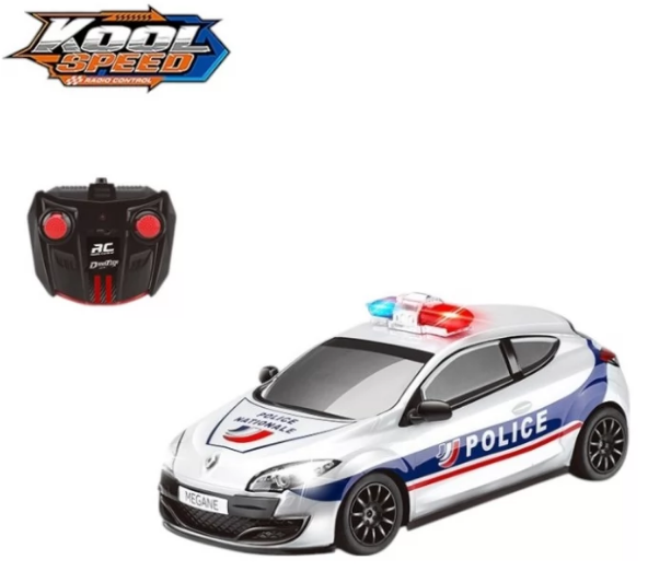 Машина RK (1:16) «Kool Speed»Renault MeganeR.S.Поліція, на бат-ці, 35,8×19,6×16,5см