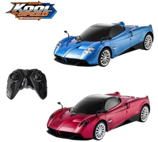 Машина RK (1:16) «Kool Speed»Pagani Huayra, на бат-ці синя/червона, 37,2×17×12см