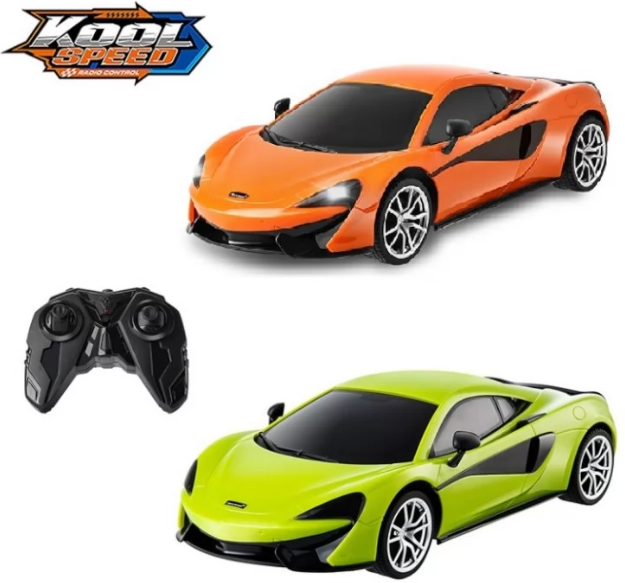 Машина RK (1:16) «Kool Speed»McLaren, на бат-ці оливкова/оранжева, 37,2×17×12см
