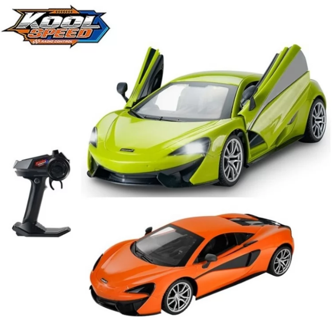 Машина RK (1:14) «Kool Speed»McLaren, на бат-ці оливкова/оранжева, 44,5×21,5×18,5см