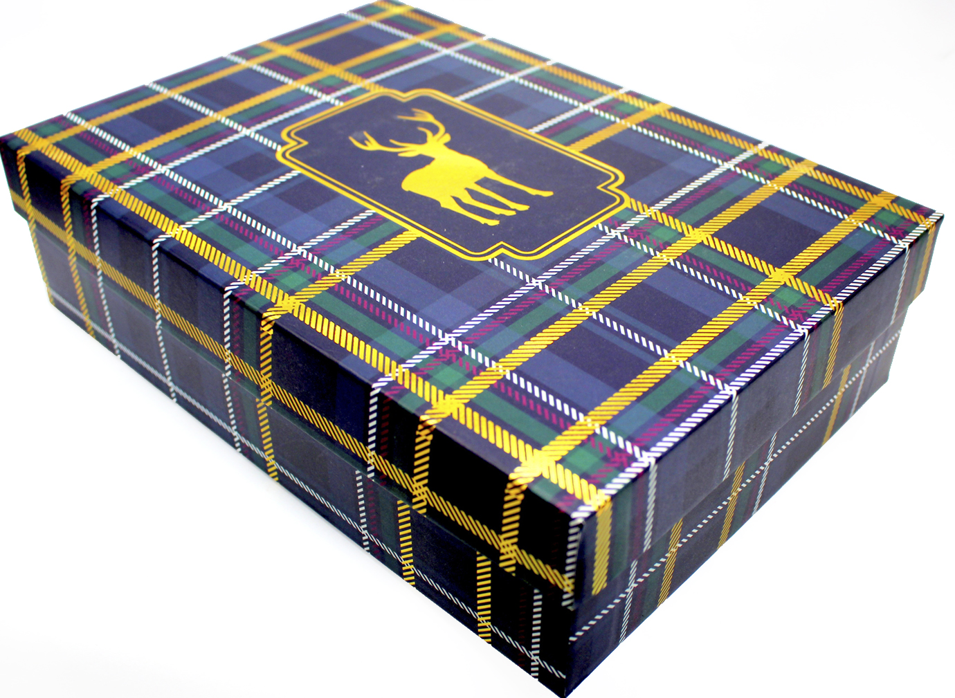 Коробка подарункова Новий Рік 27,5×19,5×7,5см