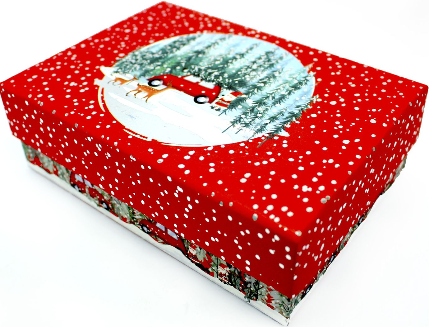 Коробка подарункова Новий Рік 17×12×5,5см