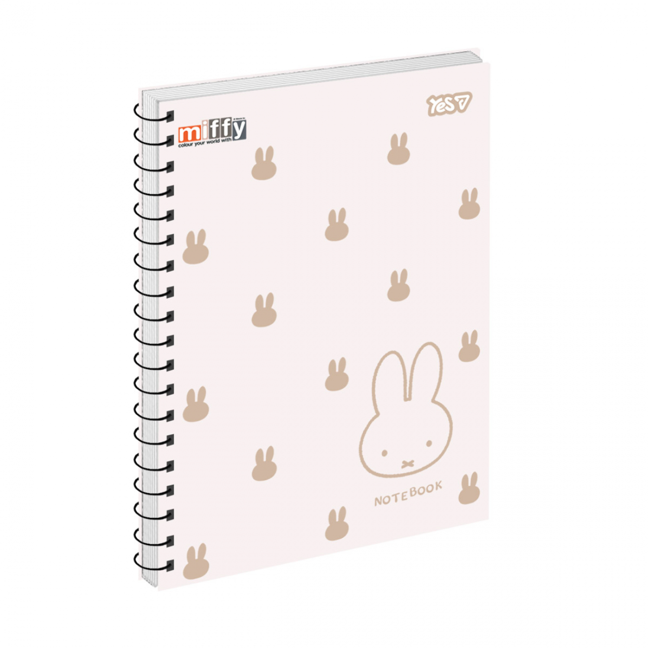 Блокнот пруж. бок А5 80 аркушів клітинка крафт Miffy