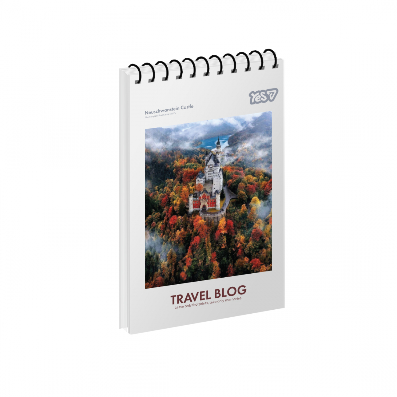 Блокнот пруж. верх. А6 80 аркушів клітинка картонний Travel