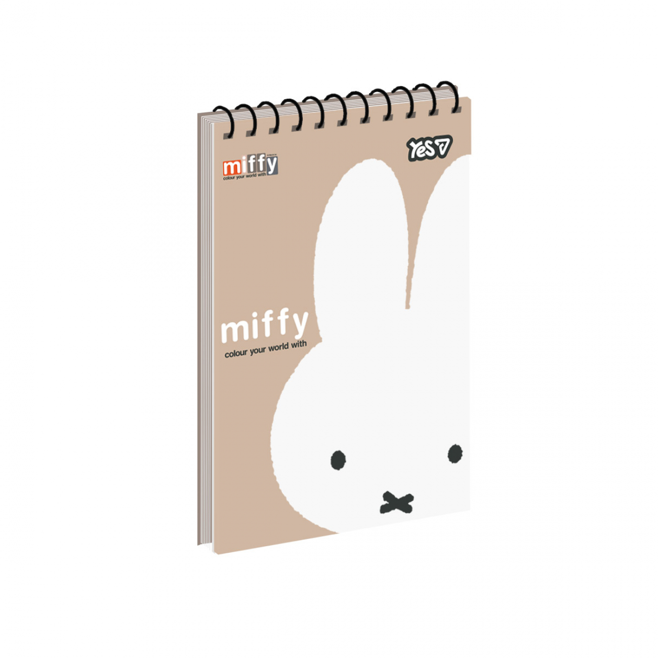 Блокнот пруж. верх. А6 80 аркушів клітинка картонний Miffy