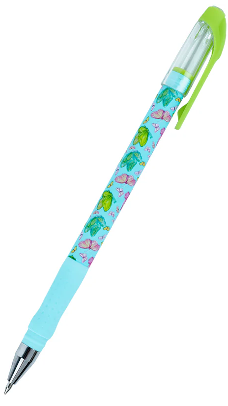 Ручка кулькова Summer Butterly синя