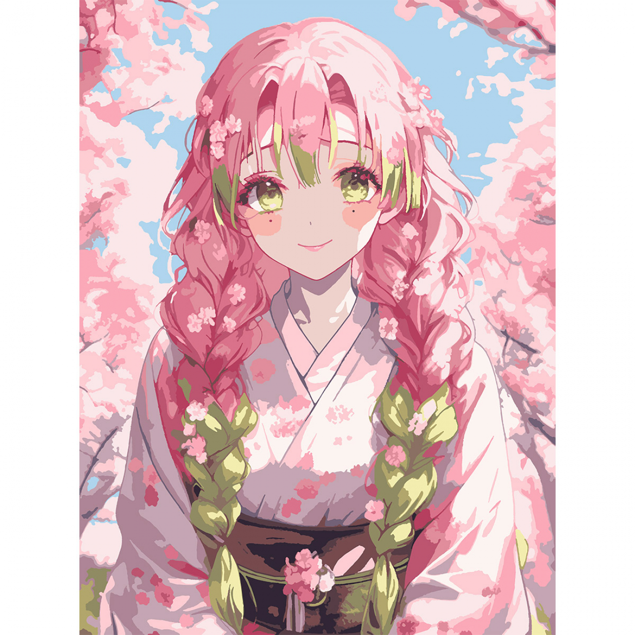 Картини по номерах Demon Slayer. Mitsuri Kanroji 30×40см