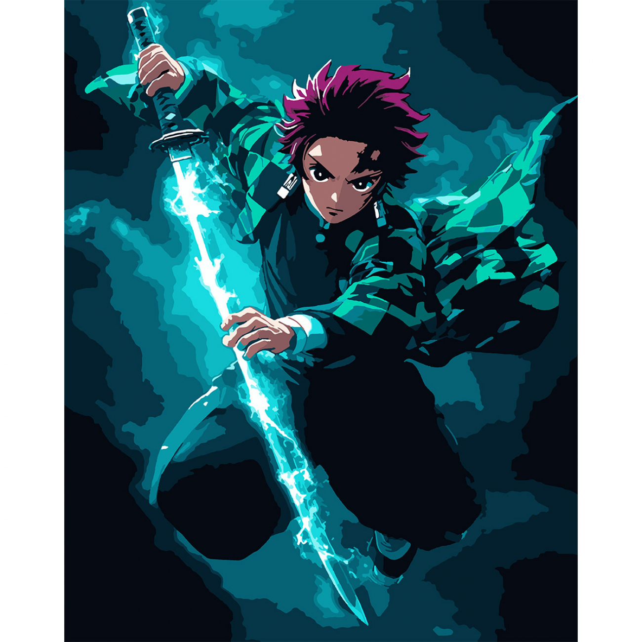 Картини по номерах Demon Slayer. Tanjiro Kamado 40×50см