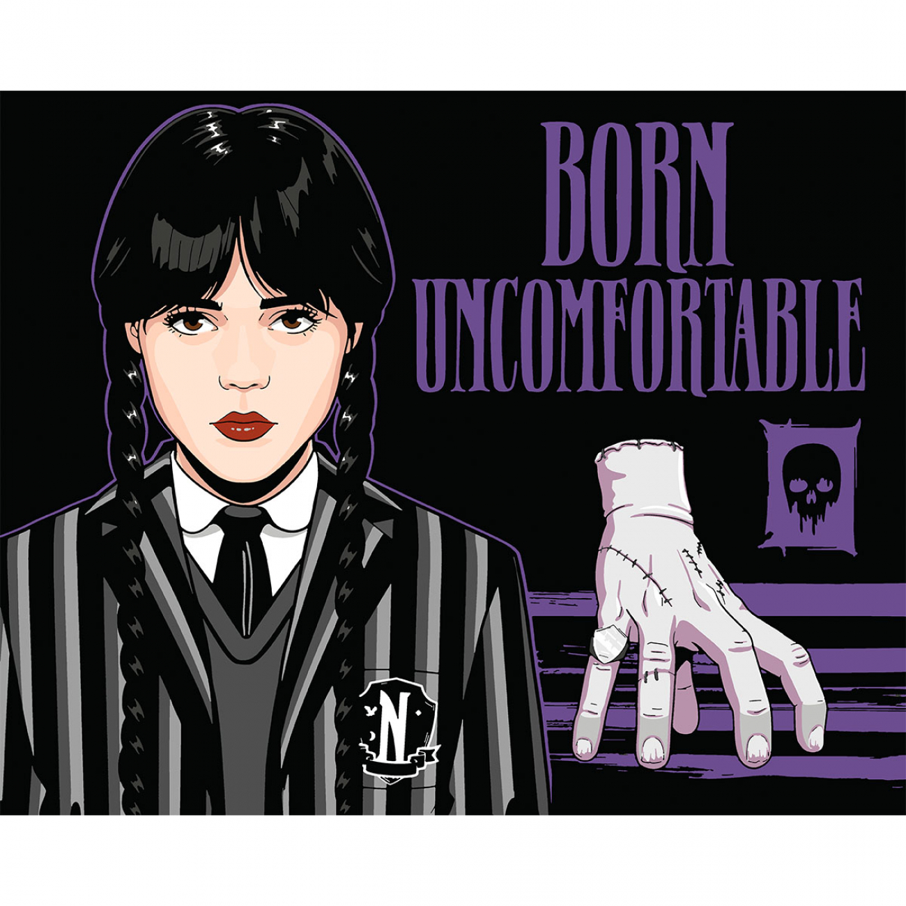 Картини по номерах Wednesday. Born uncomfortable 40×50см