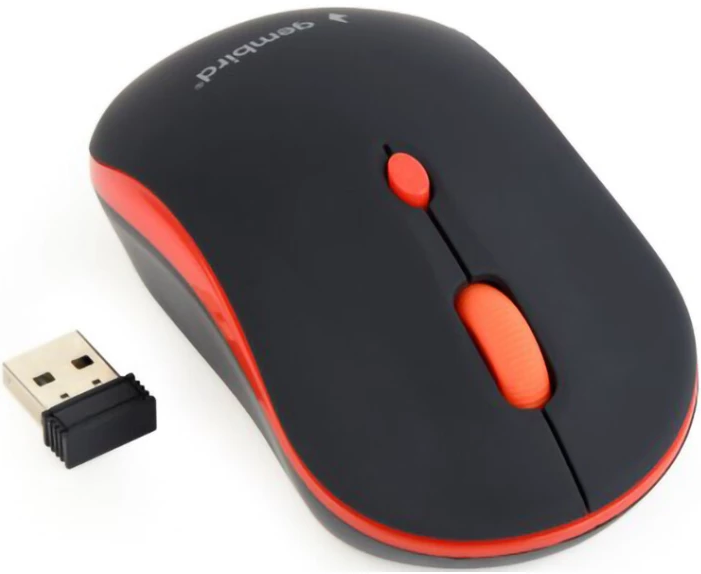 Мишка бездротова GEMBIRD MUSW-4B-03-R Black/Red USB