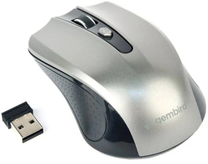 Мишка бездротова GEMBIRD MUSW-4B-04-BG Grey/Black USB
