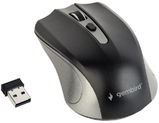 Мишка бездротова GEMBIRD MUSW-4B-04-GB USB Grey/Black