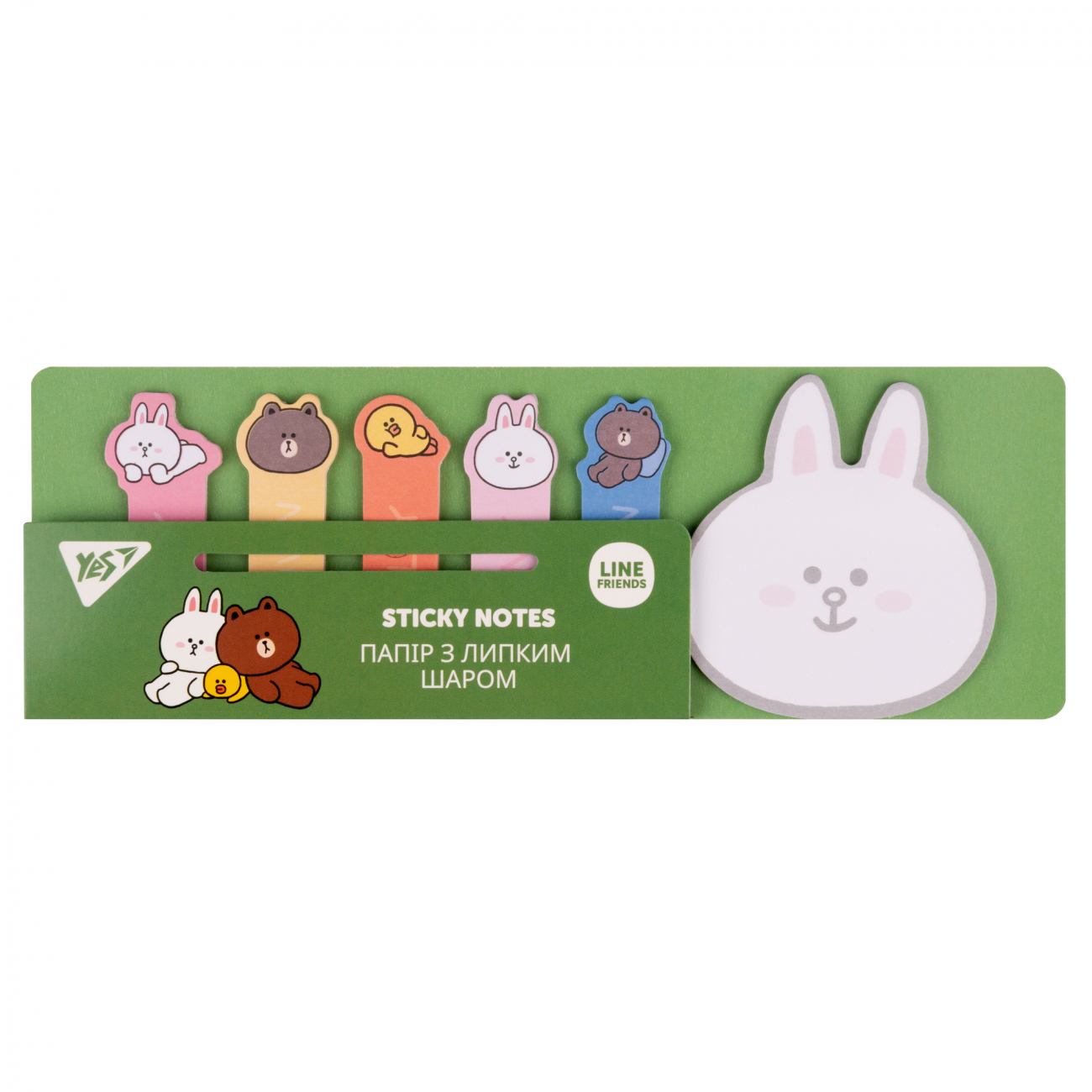 Блок/зам. липк. краєм 60×200мм 120 аркушів Line Friends Cony