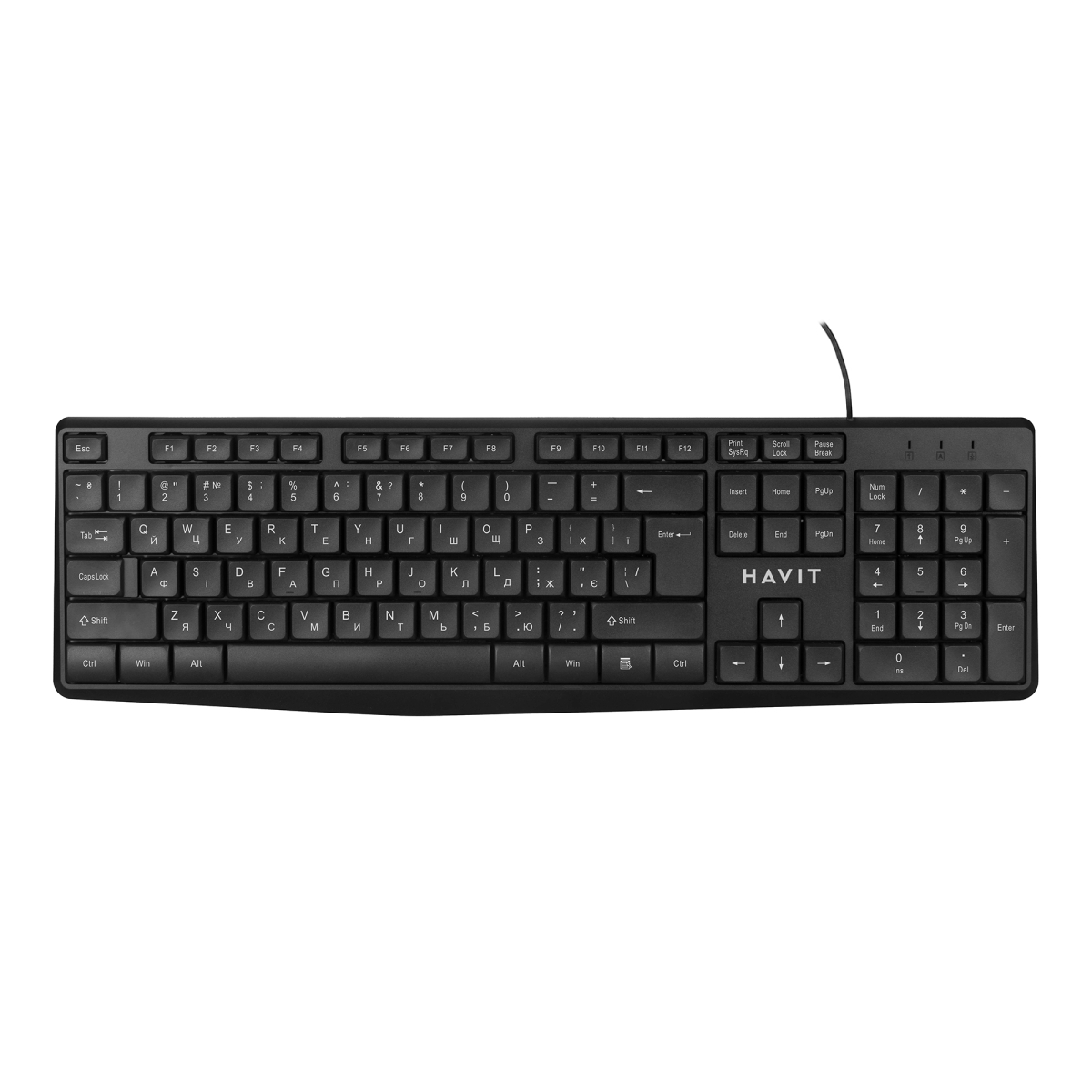 Клавіатура HV-KB206 USB black