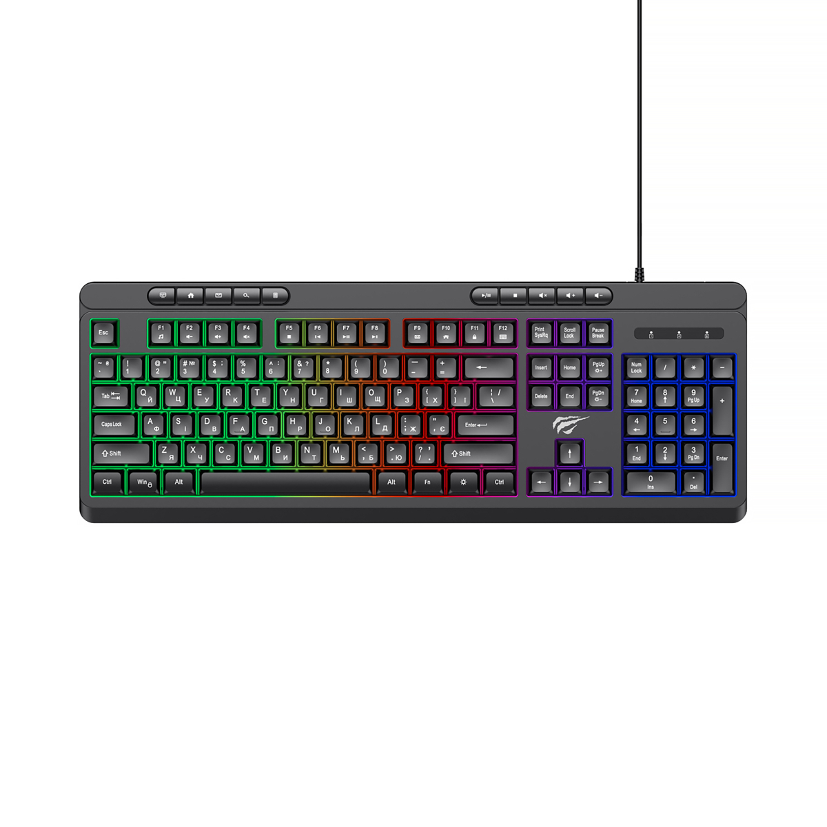 Клавіатура ігрова HV-KB907L black