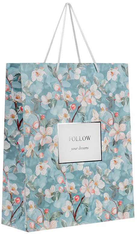 Пакет подарунковий паперовий Gentle Blossom 26×32см