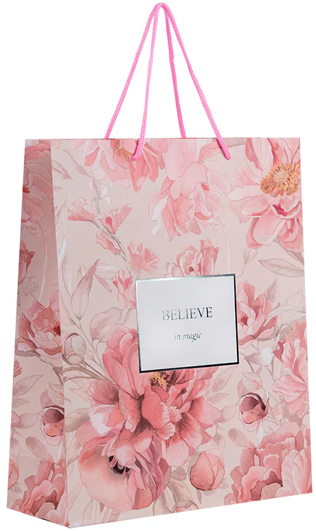 Пакет подарунковий паперовий Peony Dreams 26×32см