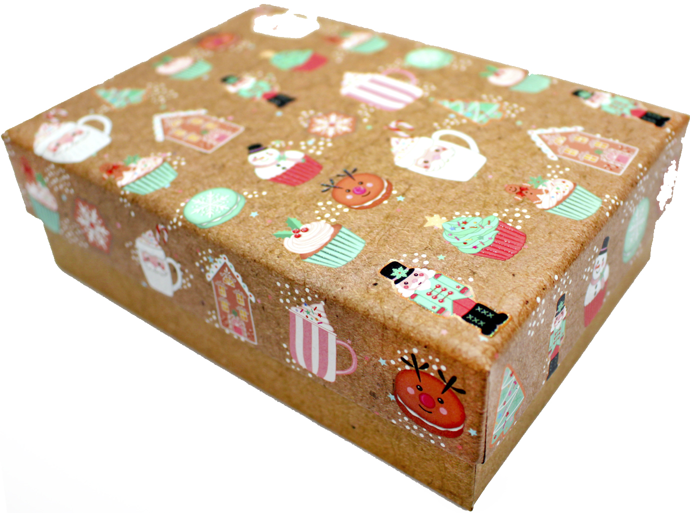Коробка подарункова Новий Рік 17×12×5,5см