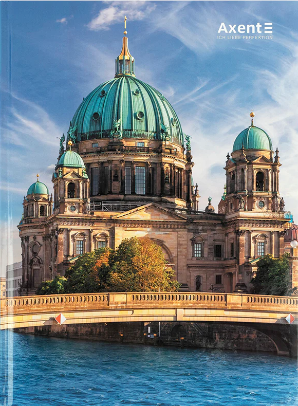 Книга-канцелярська А4 96 аркушів клітинка тверда обкладинка «City. Berlin»