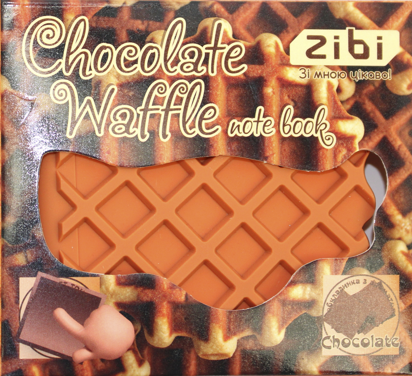 Блокнот 90×90мм 80 аркушів без лінування ароматиз. софт тач «Kids line. Chocolate Waffle»