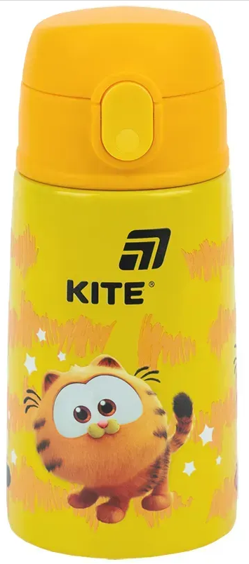 Термос з трубочкою металевий 0,4л Garfield