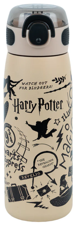 Термос з трубочкою металевий 0,6л Harry Potter