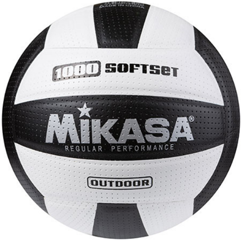 М'яч волейбольний «Mikasa» SoftSet чорно-білий
