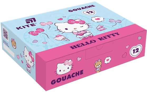 Гуаш 12 кольорів 20мл «Hello Kitty»