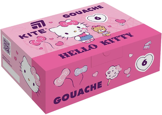 Гуаш 6 кольорів 20мл «Hello Kitty»