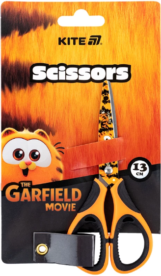 Ножиці дитячі Garfield THEATRICAL 13см гумові вставки