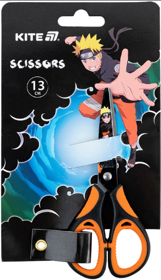 Ножиці дитячі Naruto Shippuden 13см гумові вставки