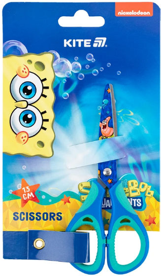 Ножиці дитячі SpongeBob SquarePants 13см гумові вставки