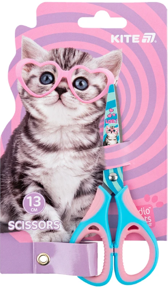 Ножиці дитячі Studio Pets 13см гумові вставки