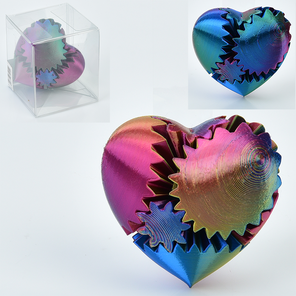Гра, м'яч/куля, серце, 3D печать, антистрес, головоломка, в коробці, 6,5×7,5×6,5см