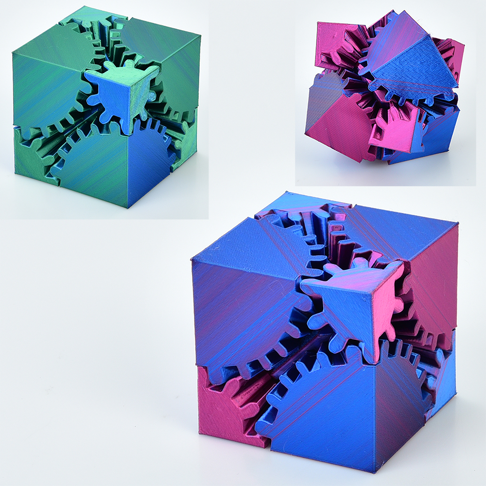 Гра, куб, 3D печать, антистрес, головоломка, в коробці, 6,5×7,5×6,5см
